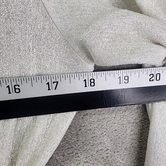 Women's White & Gold Pretty Little Thing Long Sleeve Ruched Bodycon Dress 10 - Picture 13 of 15